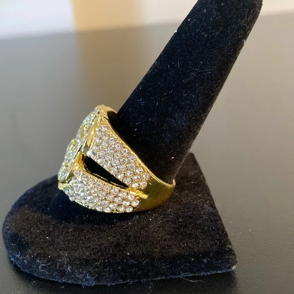 Gold and Silver Dollar Sign Ring size 12.5